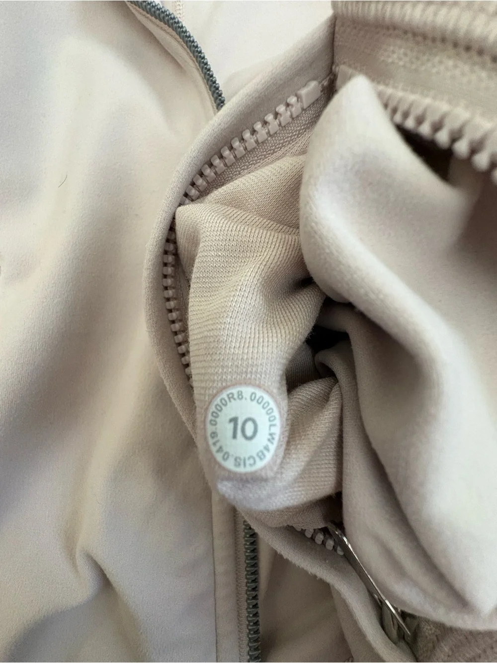 Lululemon Hooded Define Jacket Full Zip Pale Pink Size 10 See Description